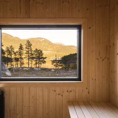 شاليه Lakehouse Moss With Sauna, Boat & Jacuzzi