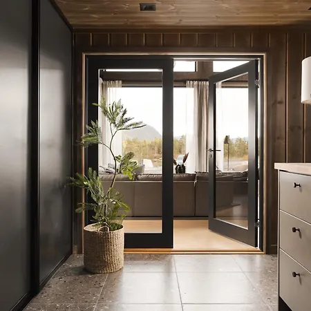 Lakehouse Moss With Sauna, Boat & Jacuzzi شاليه